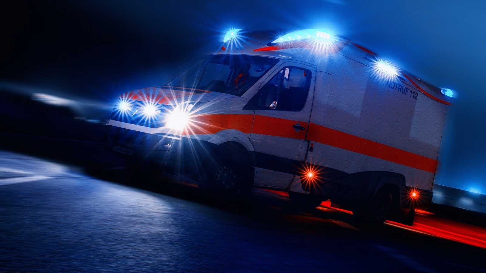 Rettungswagen im Einsatz